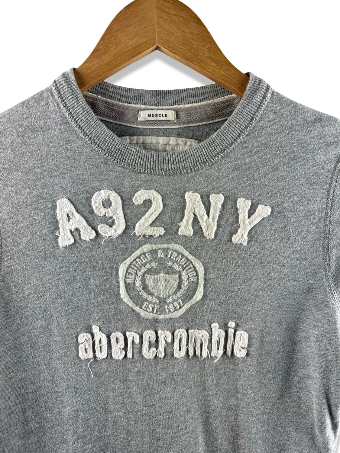 아베크롬비 그레이 딱붙 티셔츠2220 상품이미지4