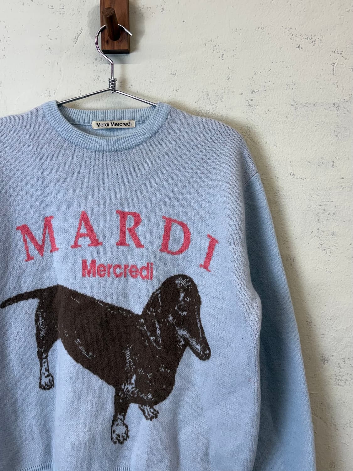 마르디메크르디 캐시미어 혼방 닥스훈트 니트 상품이미지2