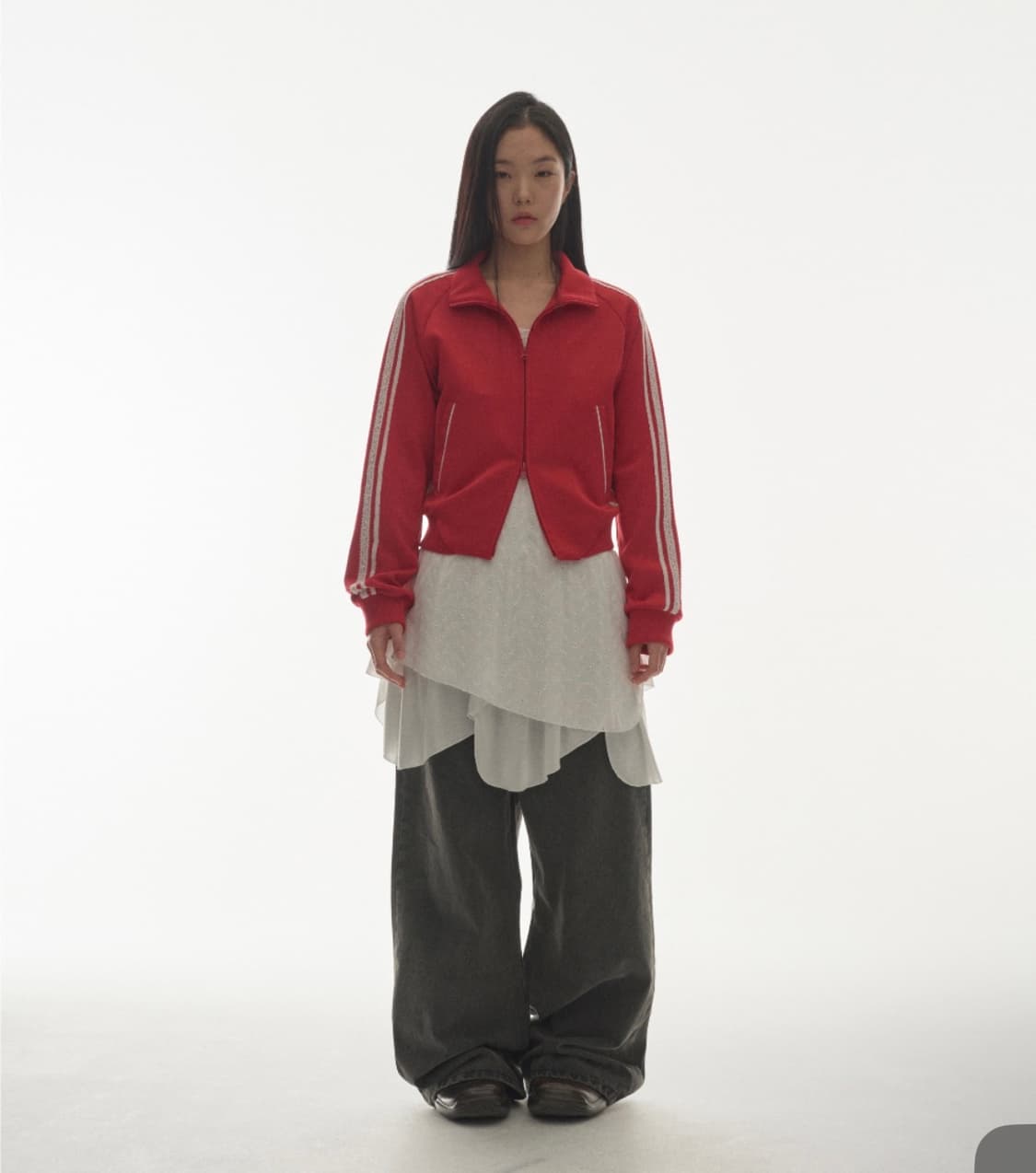 코이세이오 레이스 트랙자켓 레드 상품이미지2