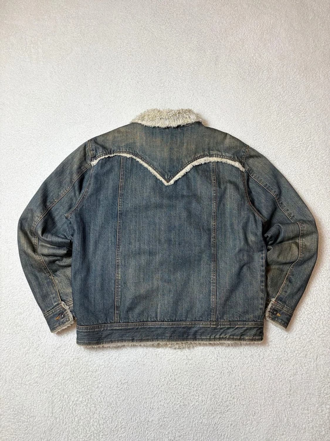 리바이스 00's 양털 워시드 데님 트러커 자켓 PN6557 상품이미지6