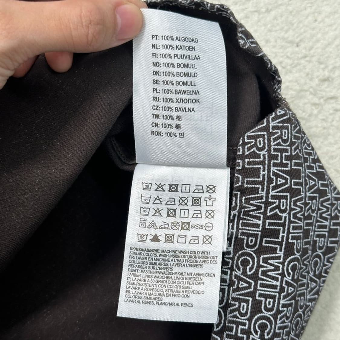CARHARTT 로고 레터링 패턴 반팔 셔츠 M 상품이미지7
