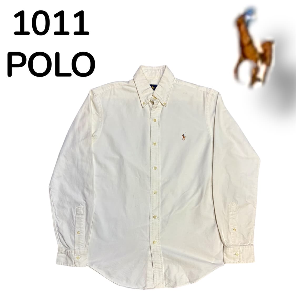 폴로 솔리드 셔츠 신형 화이트 S 상품이미지2