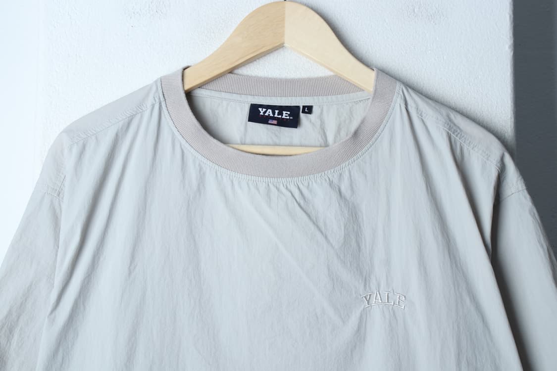 (L-2XL) 예일 집업 바람막이 점퍼자켓 반소매 우븐 웜업-H32671 상품이미지3