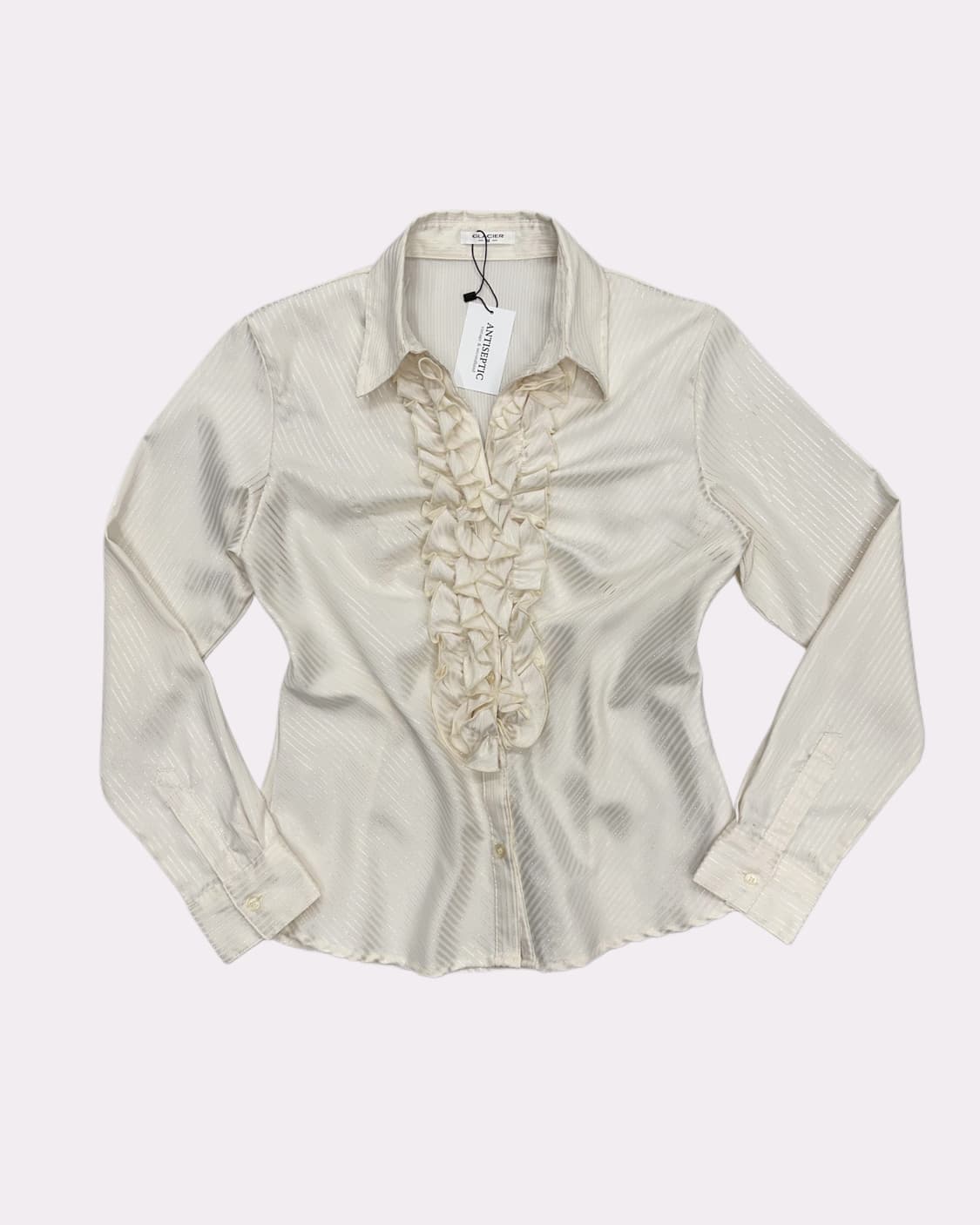 glitter stripe frill blouse 상품이미지1