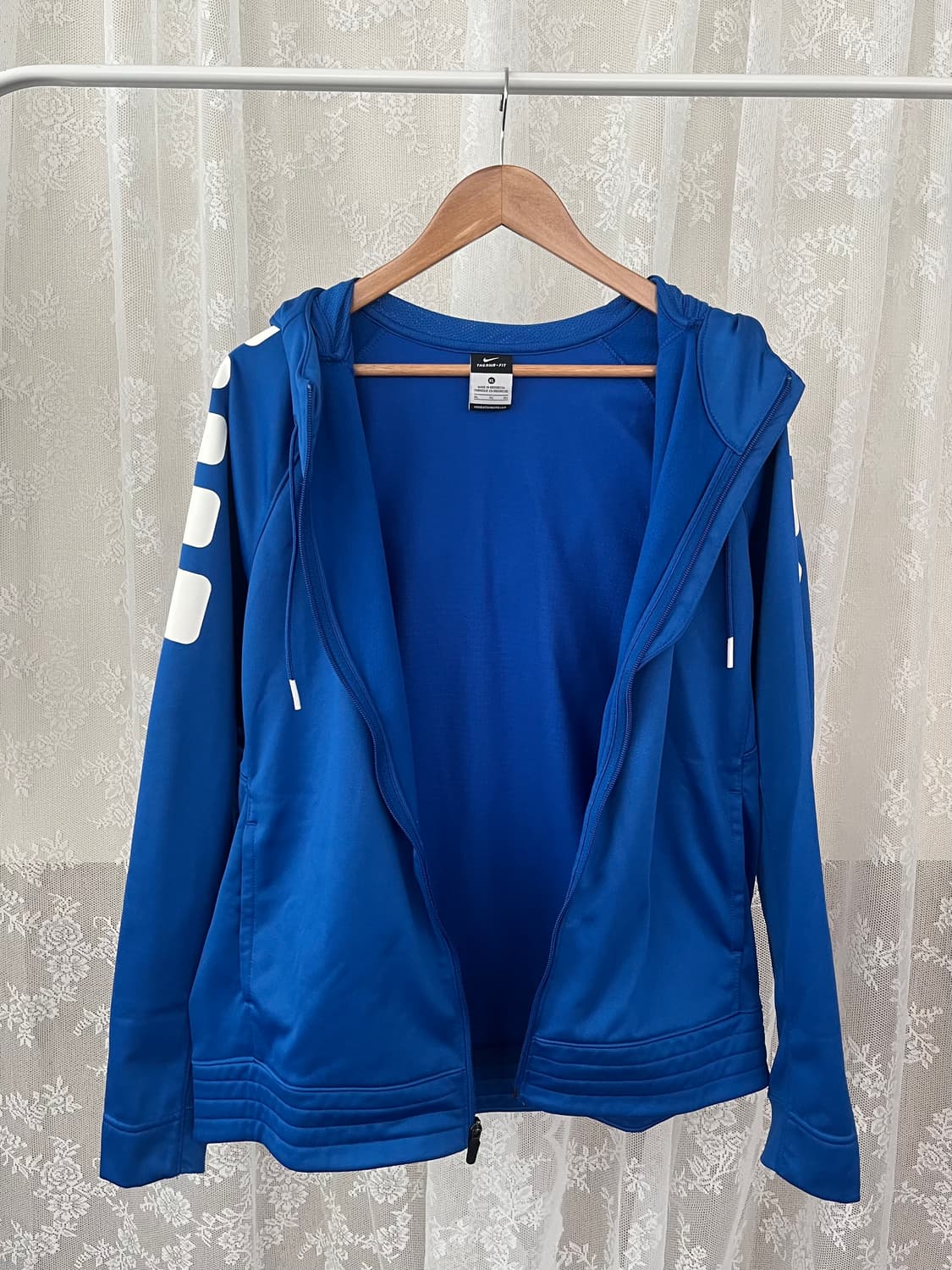 XL) 나이키 올드스쿨 써마핏 기모 후드집업 블루 상품이미지3