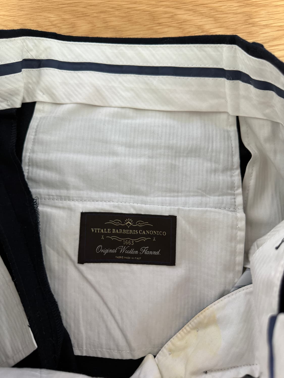 수트서플라이(SUITSUPPLY) 울 팬츠(네이비, 패브릭: 이태리) 상품이미지8