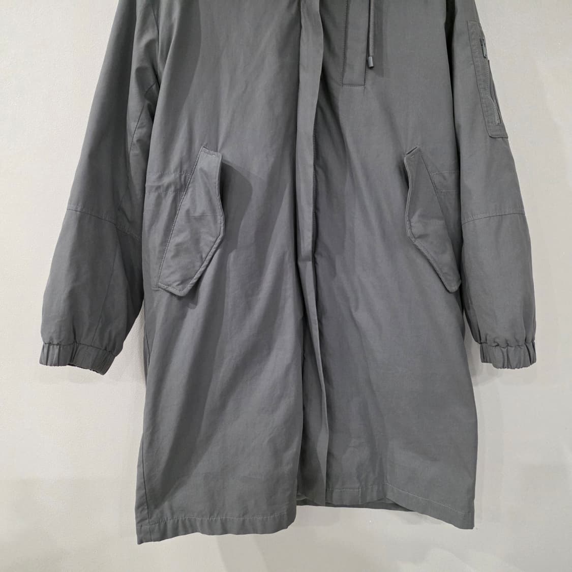 레노마 라쿤 토끼털 롱 패딩 그레이 66-77 상품이미지2