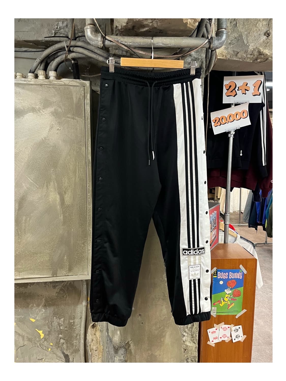 아디다스 브레이크 팬츠 블랙 S #csz3719 상품이미지1