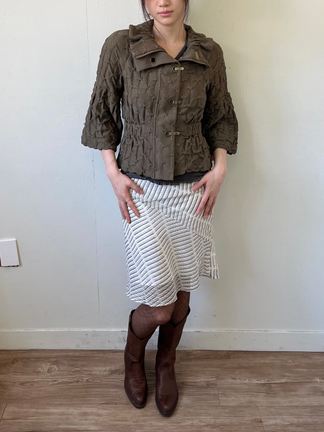 EPOCA 브라운 후크 자켓 상품이미지8