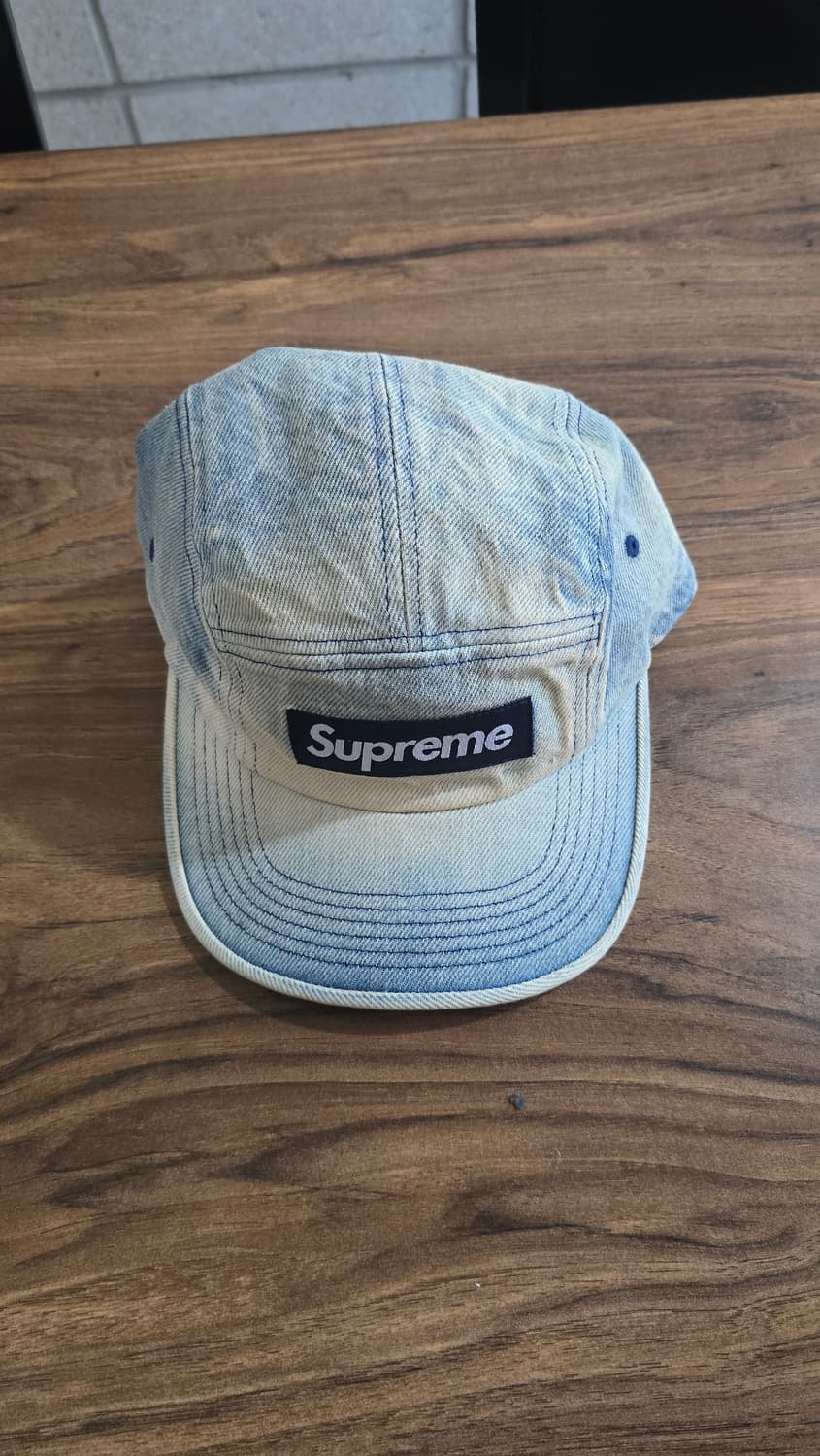 슈프림 24ss 워시드 치노 트윌 캠프캡 더티 인디고 상품이미지1