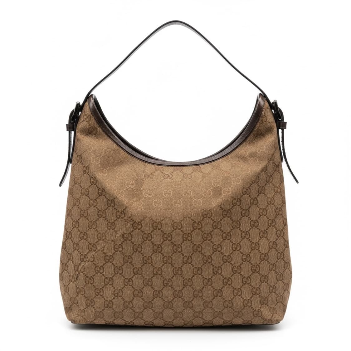 구찌 정품 GG 캔버스 호보백 브라운 상품이미지1