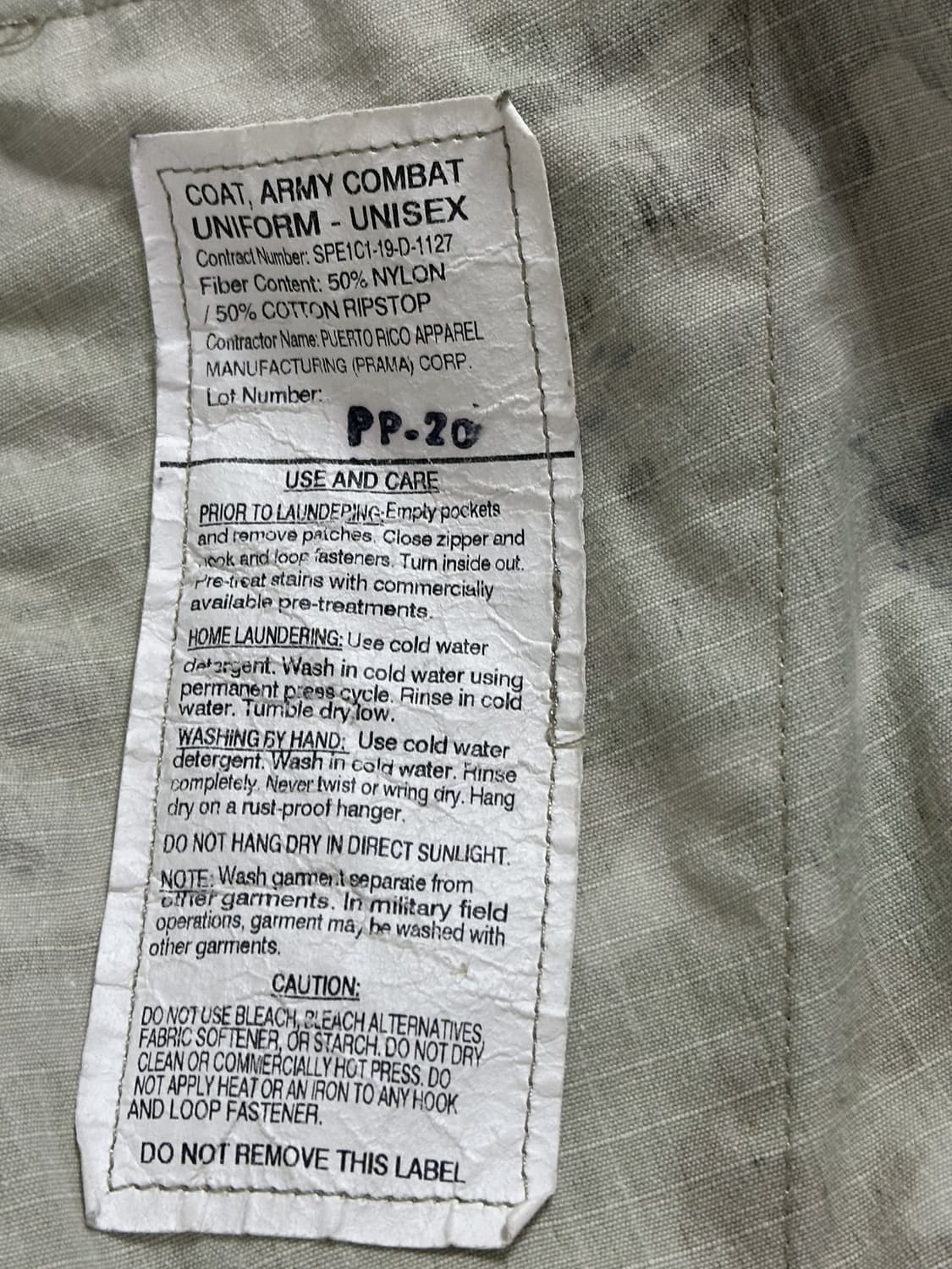 미군 OCP 멀티캠 전투복 상의 (S/R) (M) 상품이미지9