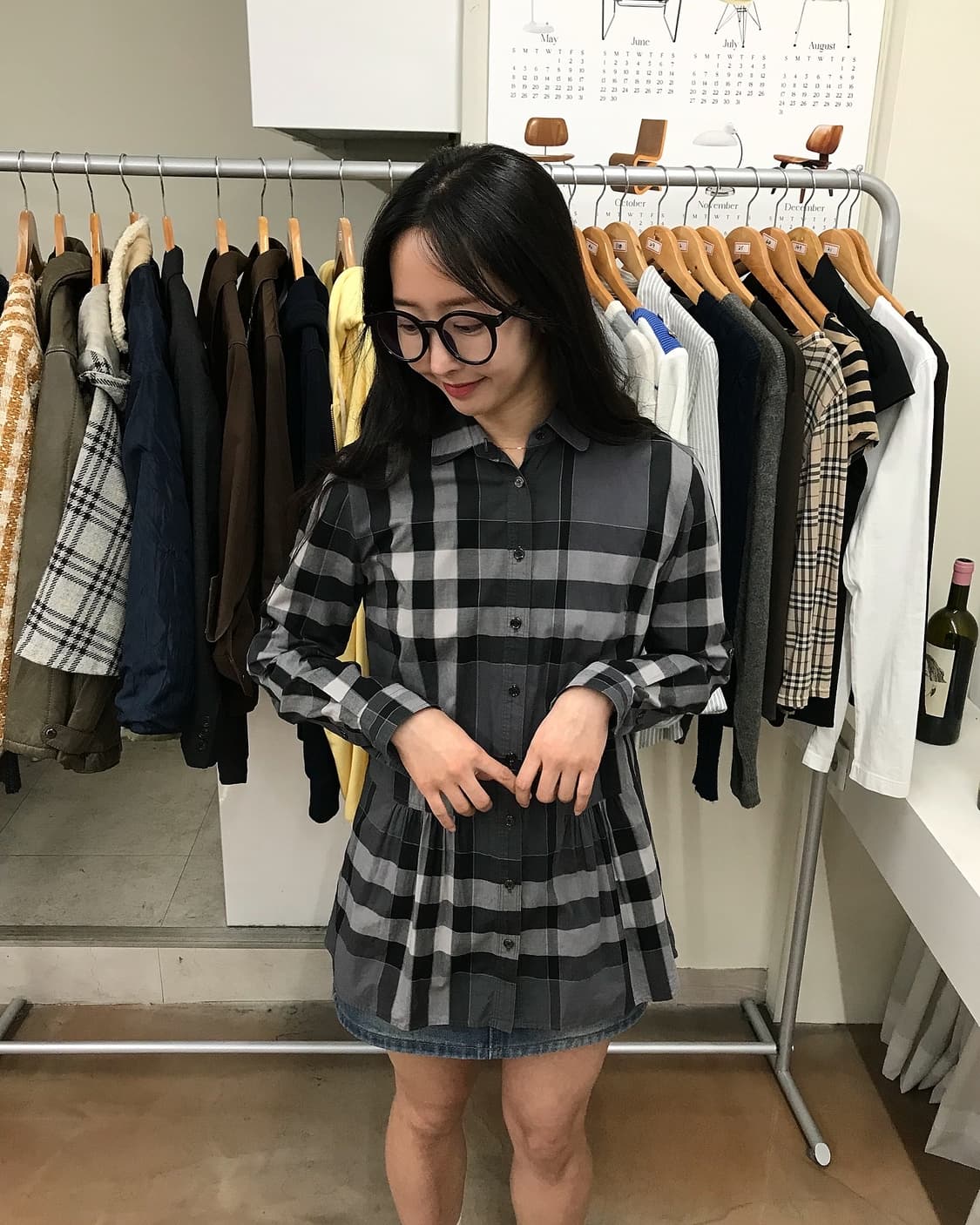 버버리 체크 블라우스 셔츠 상품이미지7