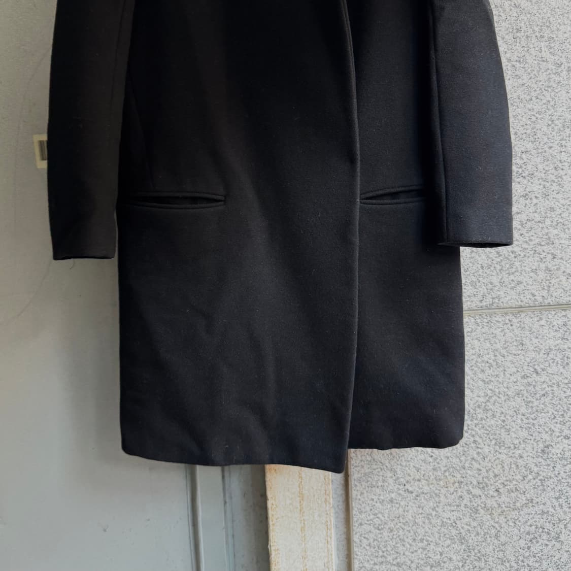 시스템 논카라 논버튼 울 코트 상품이미지4