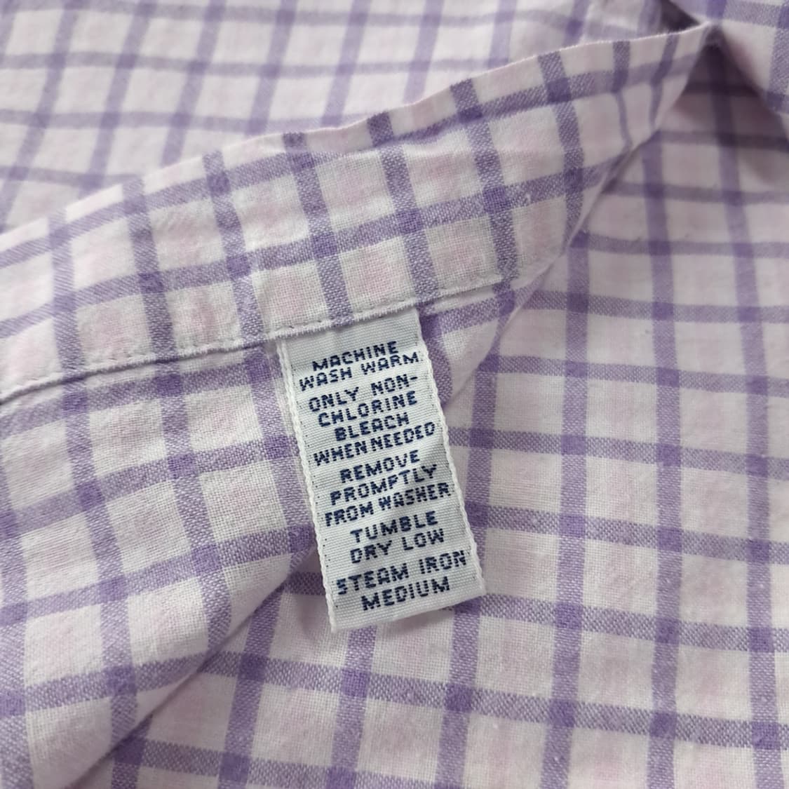 CK236 XL 폴로 00s 라벤더퍼플 멀티 스몰체크 반팔 셔츠 남방 상품이미지5