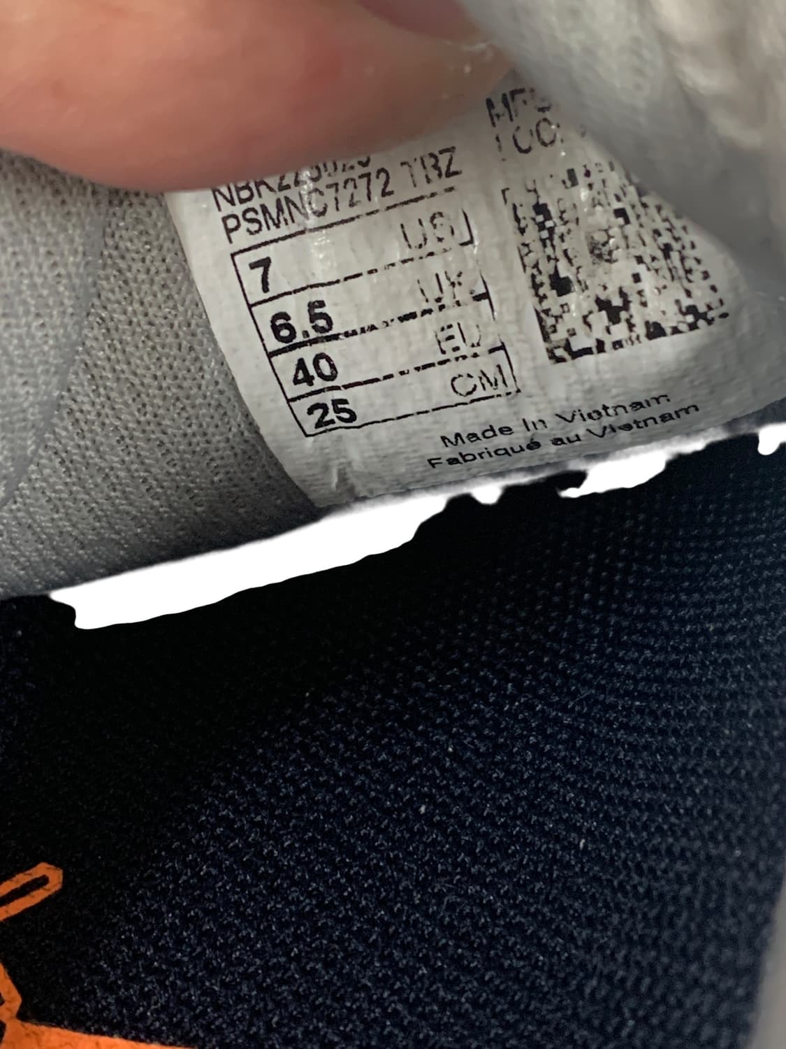 뉴발란스 프레시 폼 860v12 화이트 바이브런트 오렌지 250  상품이미지9