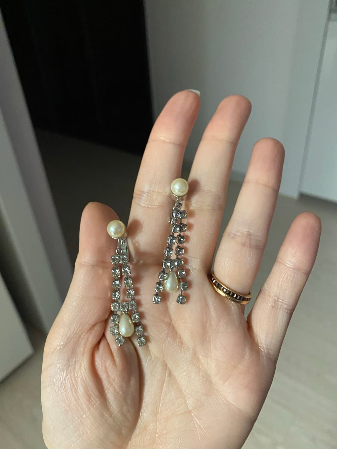 빈티지 큐빅 귀찌 귀걸이 상품이미지5