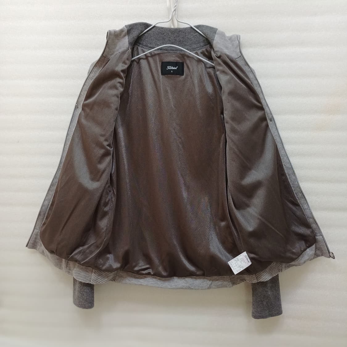 타이틀리스트 골프 방풍 목폴라 울 집업 니트 자켓 여성 XS 사랑봉봉 상품이미지3