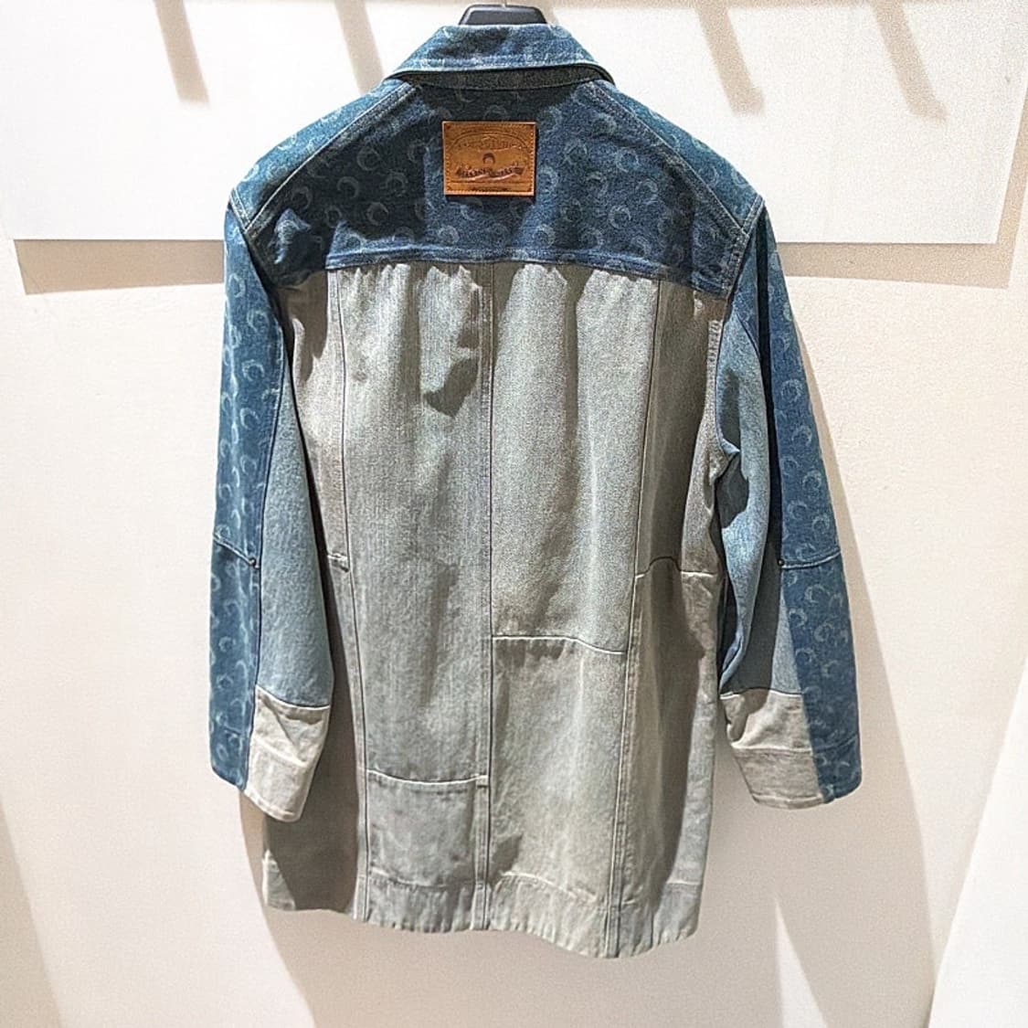 (정품/새상품) 마린 세르 여성 데님 크레센트 집업 코트 상품이미지4