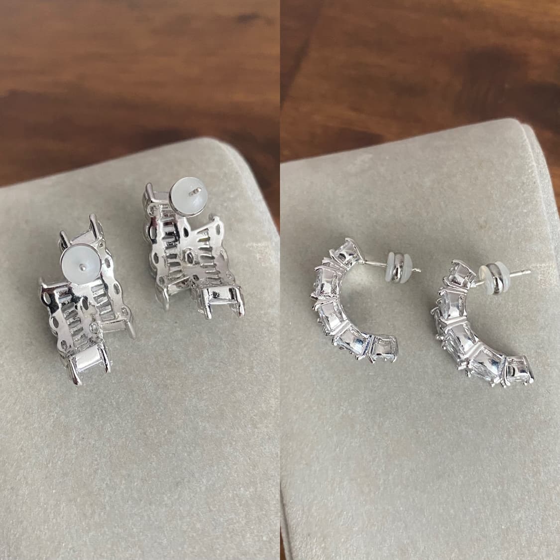 큐빅 악세서리 반지 귀걸이 세트 상품이미지8