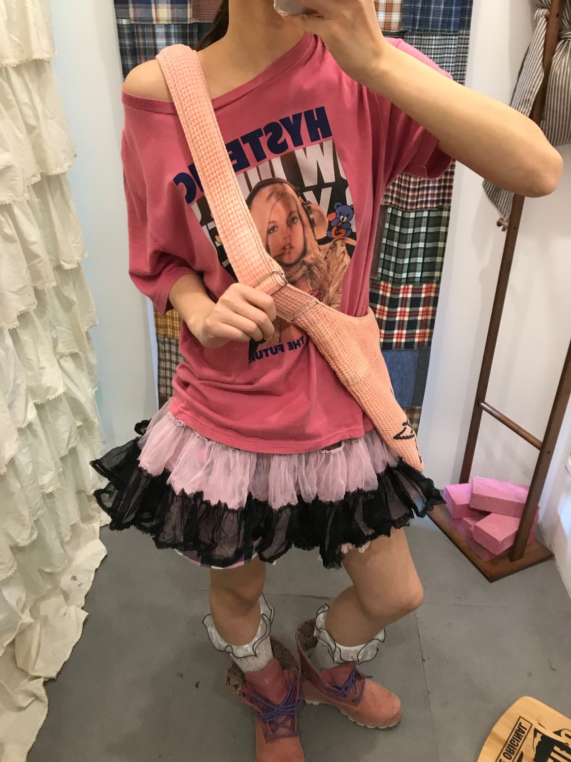 히스테릭글래머 히스걸 퍽베어 반팔티 상품이미지3