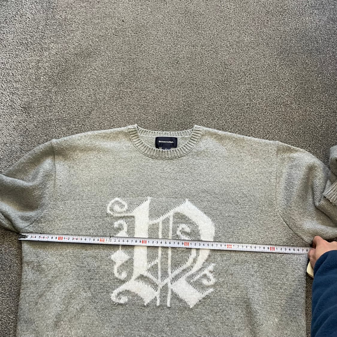 553 디스이즈네버댓 니트 그레이 상품이미지4