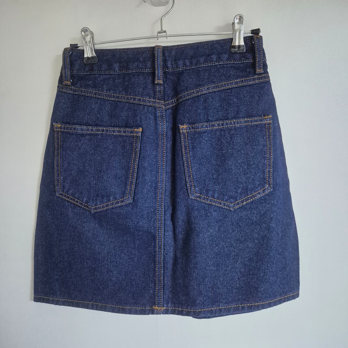 무신사스탠다드 우먼즈 데님 미니 스커트(딥 인디고) 상품이미지4
