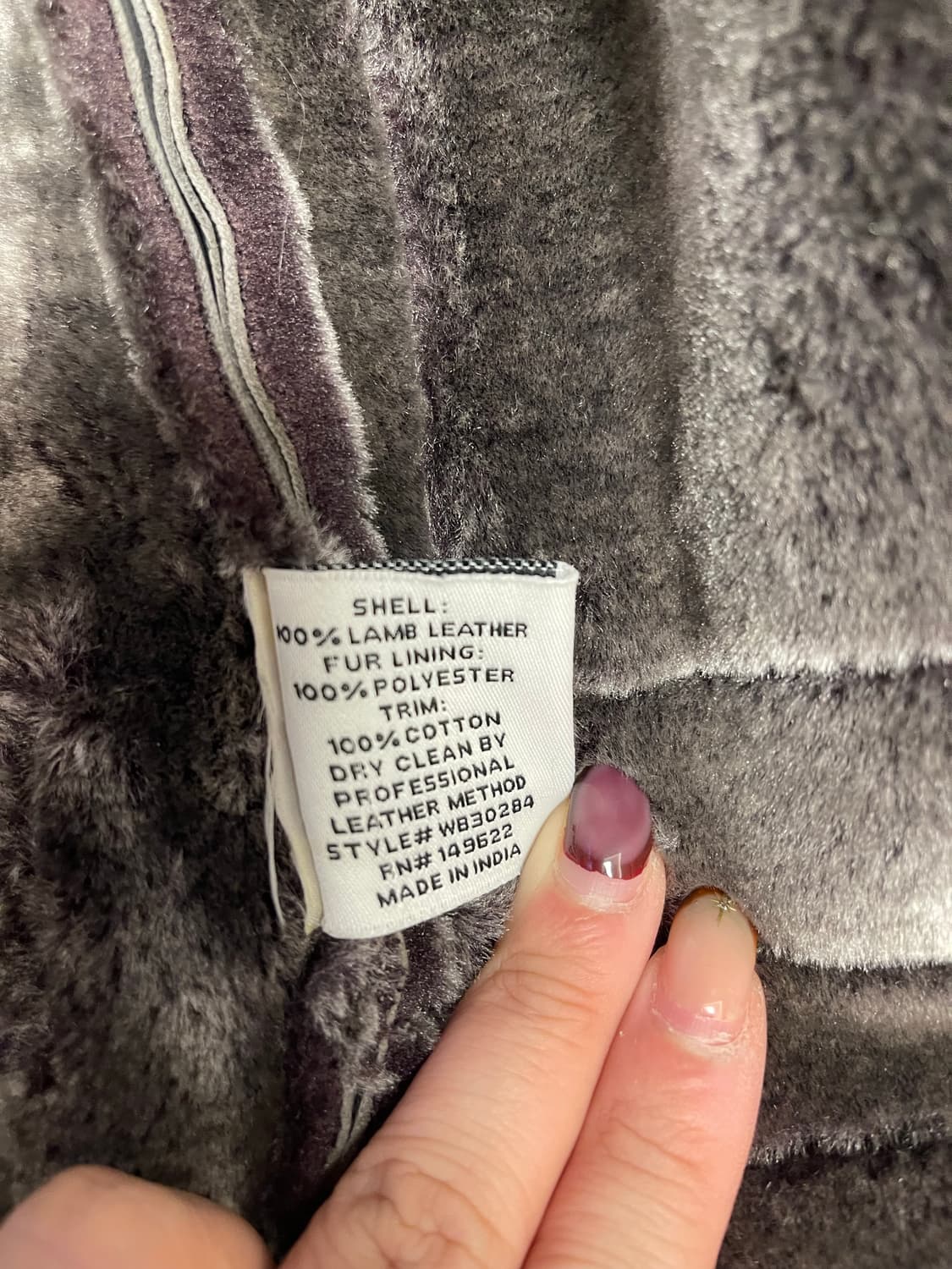 WALTER BAKER 월터베이커 명품 무스탕 자켓 그레이 상품이미지4