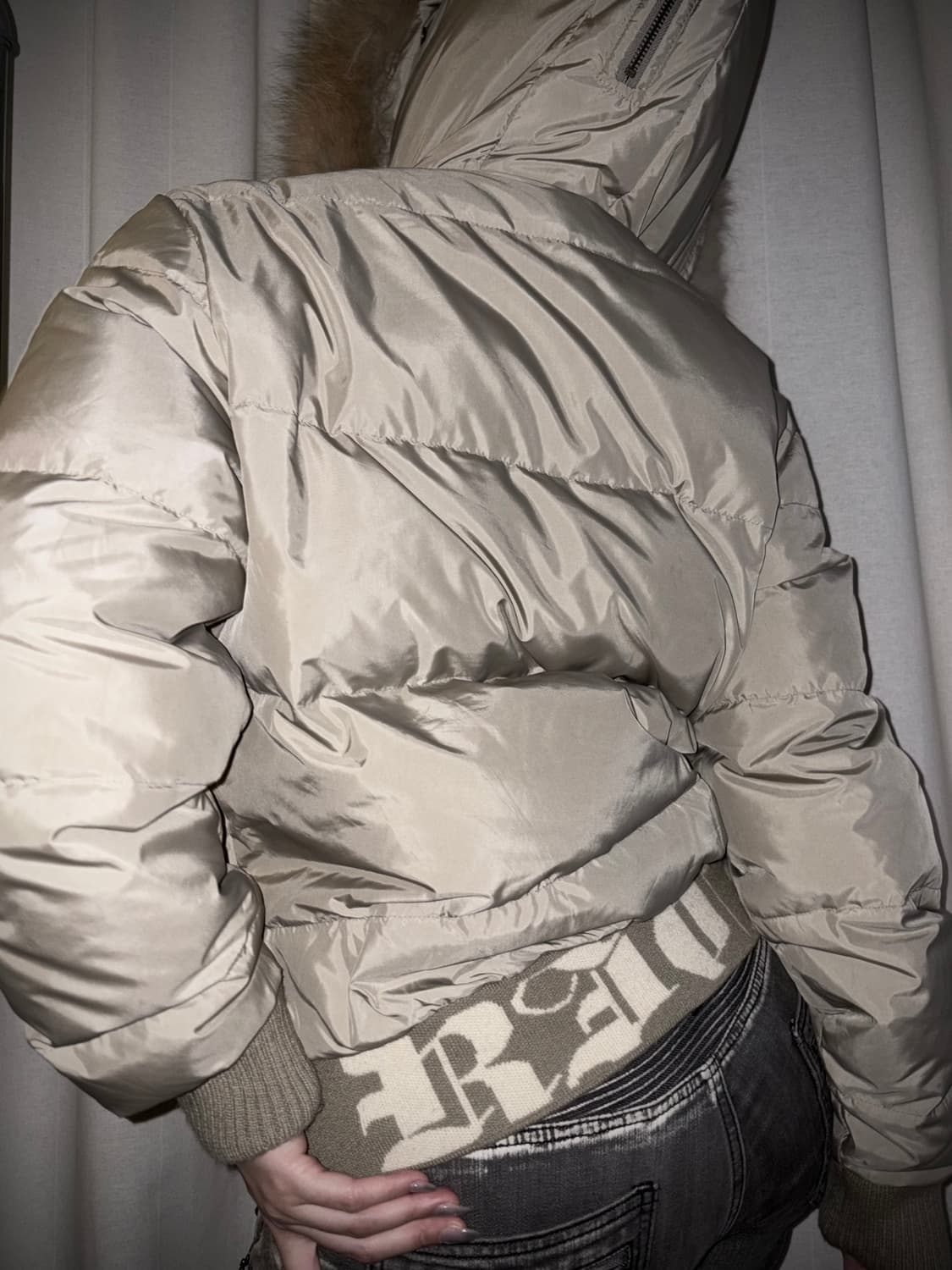 62 Real raccoon fur STAR down jacket 상품이미지4