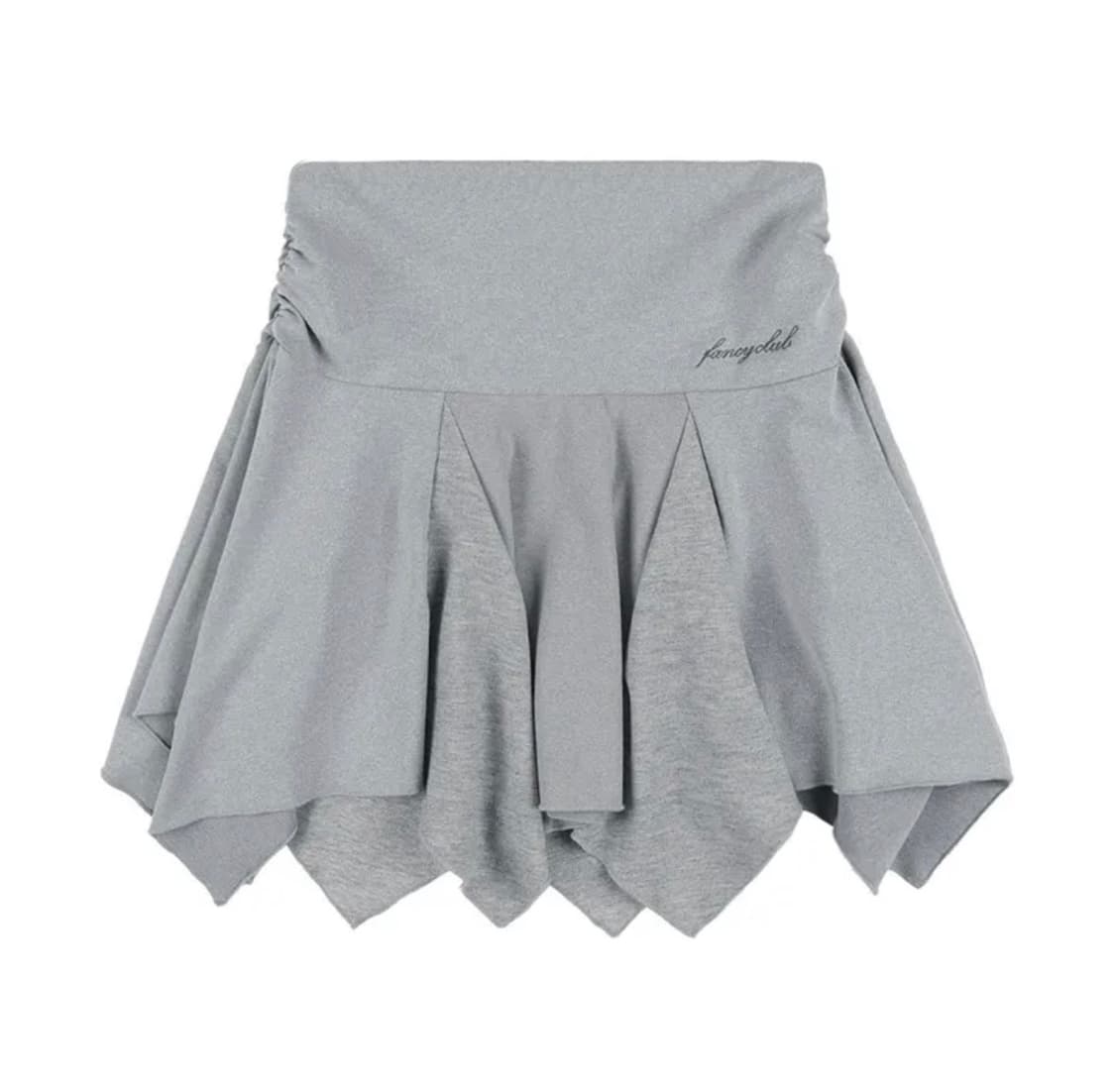 팬시클럽 언발란스 스커트 레이어드 핀턱 팬츠 (GRAY) 그레이 상품이미지3