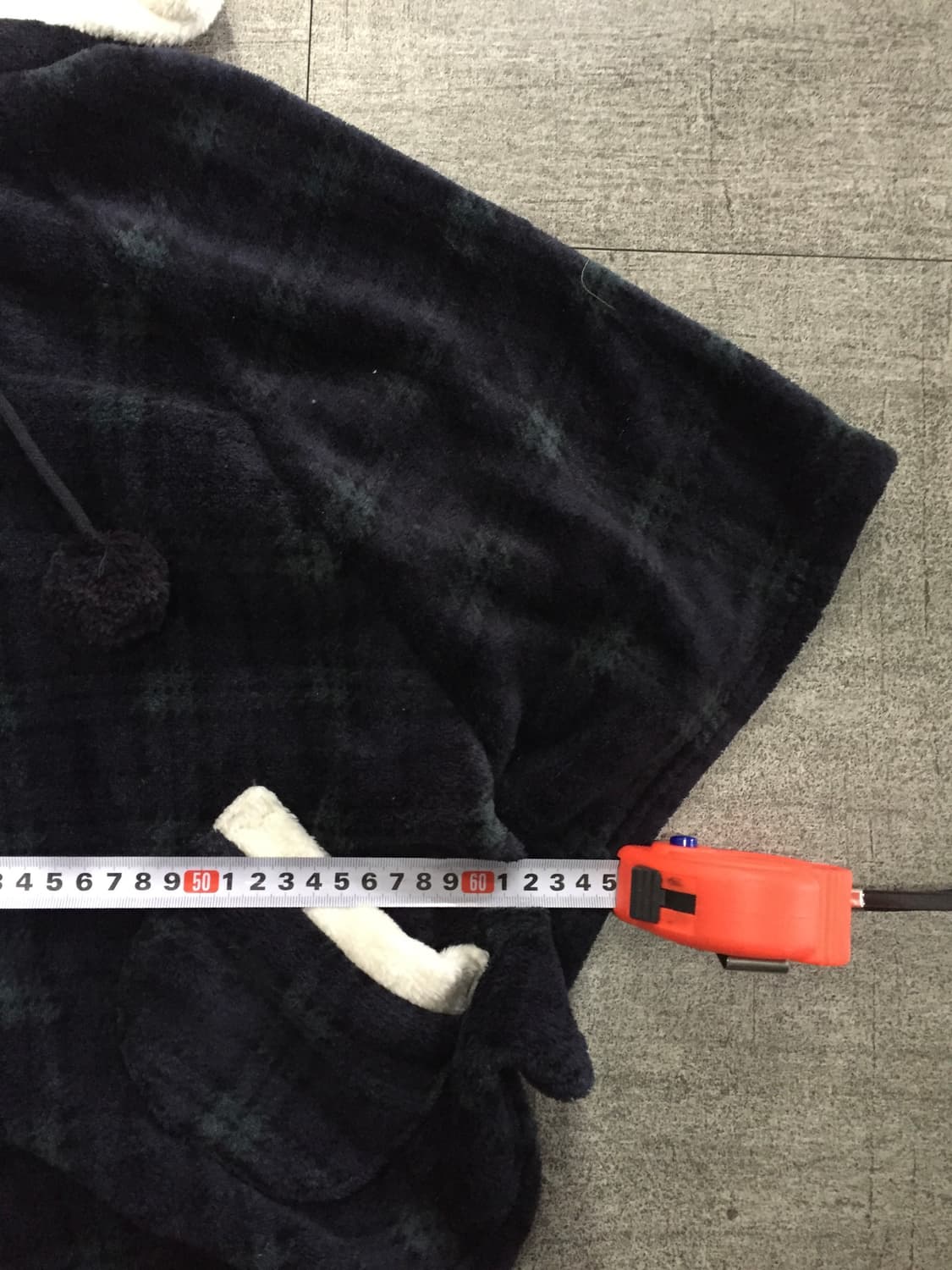 일본빈티지 Naplefeel 하구미모리걸 라떼갸루 폼폼 후드케이프자켓 상품이미지4