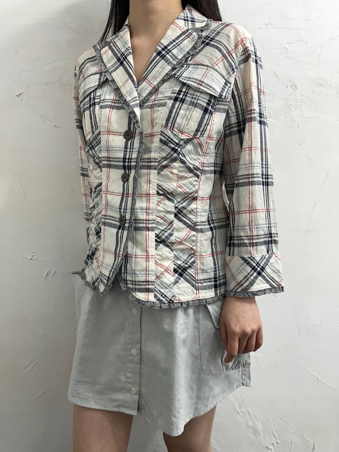 nuovo nuovo check design jacket 상품이미지3
