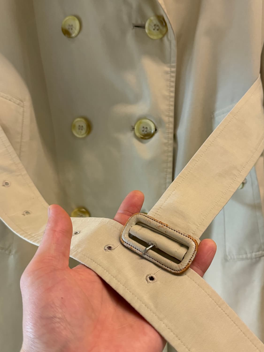 Burberrys 버버리 베이지 하프 트렌치 코트 M 상품이미지5