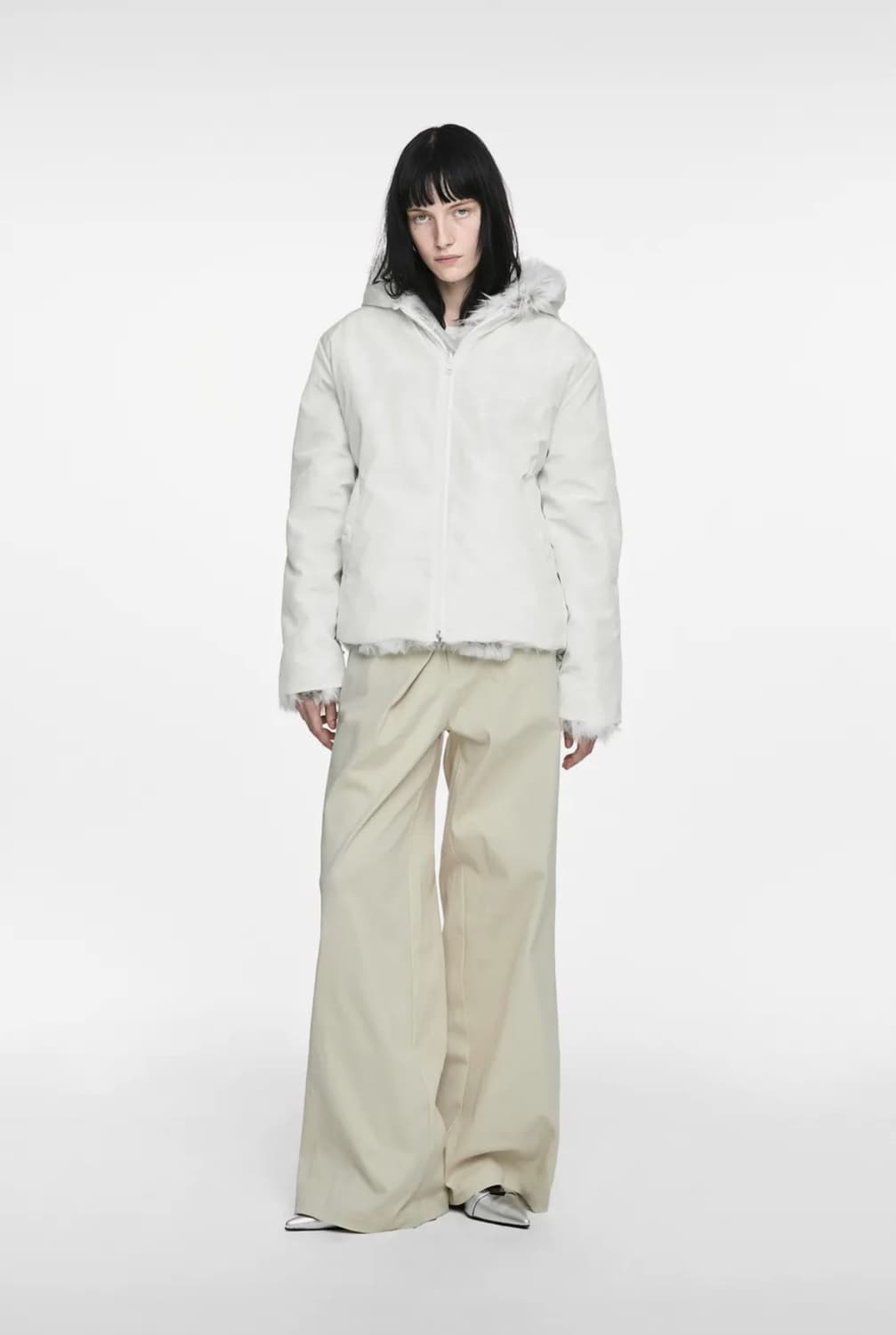 나체 리버시블 퍼자켓 REVERSIBLE HOODIE FUR JACKET 상품이미지2