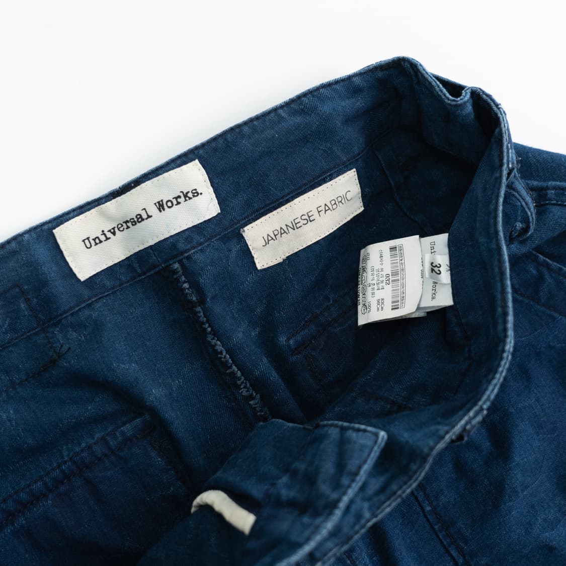 유니버셜 웍스 인디고 자카드 퍼티그 팬츠 상품이미지4