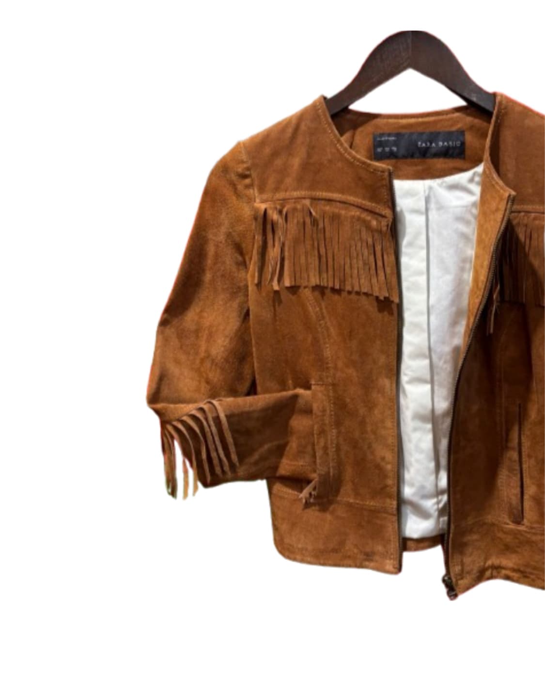 자라 베이직 프린지 스웨이드 자켓 상품이미지3