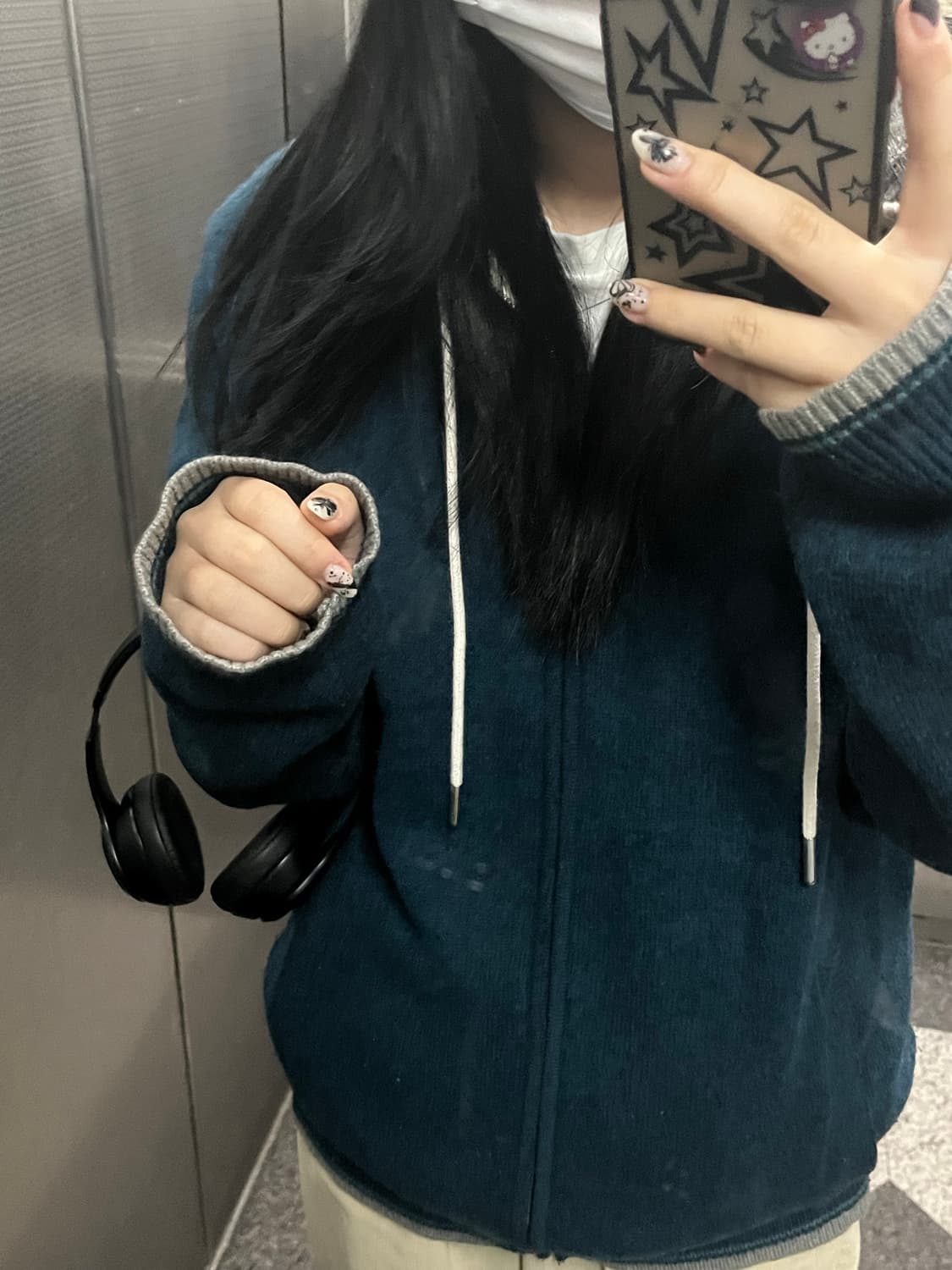 빈티지 니트 집업 상품이미지3