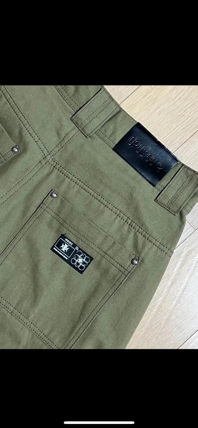 오퍼스0012 멜티드 코튼팬츠 카키 상품이미지5