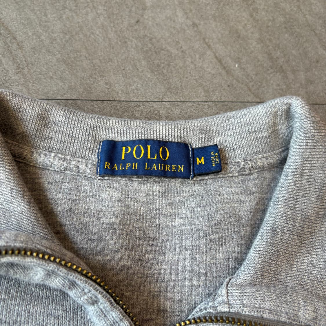 폴로 정품 최신라벨 그레이 반집업 니트 상품이미지5