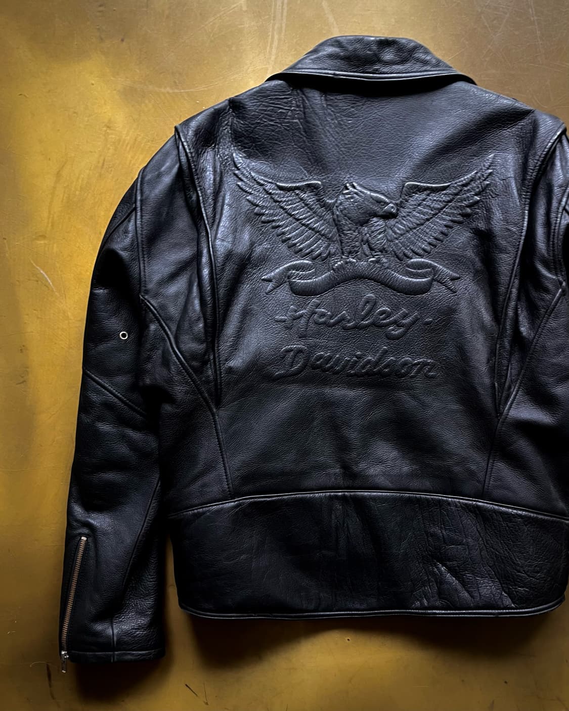 90s Harley Davidson Cowhide Rider Jacket 상품이미지10