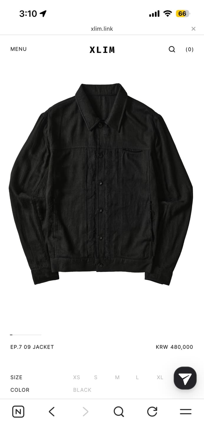 [M 구매] xlim ep.7 트러커 자켓 블랙 상품이미지1