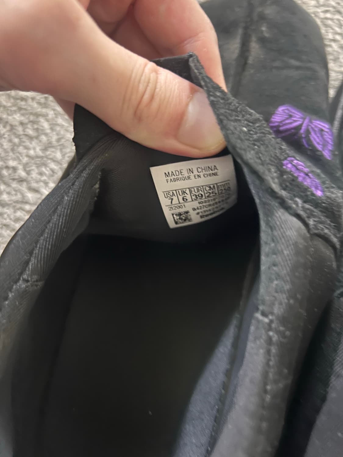 리복x니들스 비트닉 목 코어 블랙 퍼플 상품이미지3