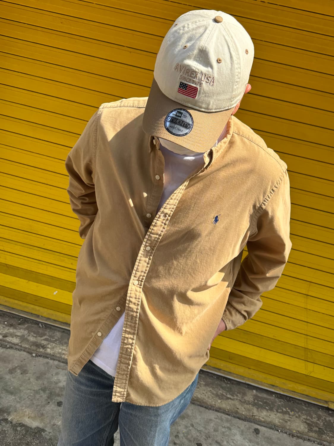 폴로 랄프로렌 코듀로이 옥스포드 셔츠 XL 상품이미지1