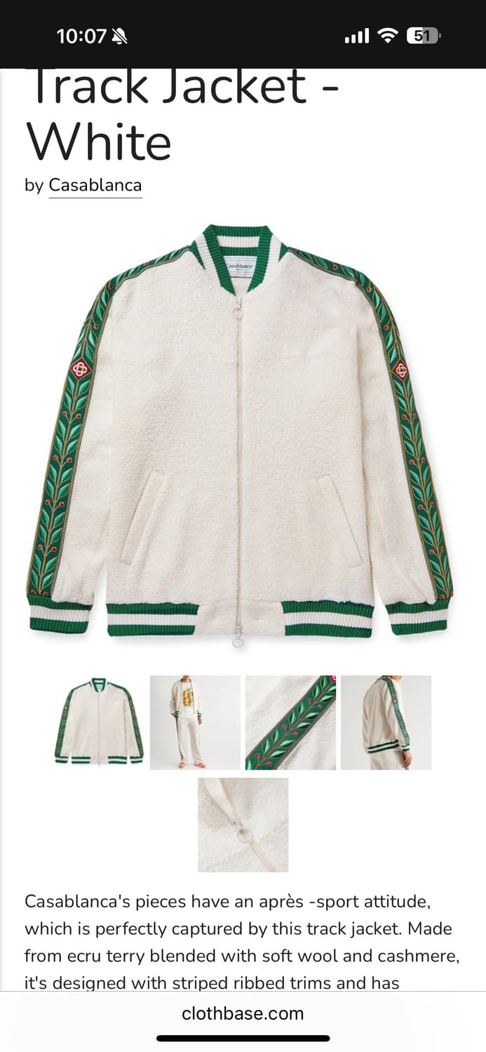 jacquard-trimmed terry jacket M사이즈 상품이미지5