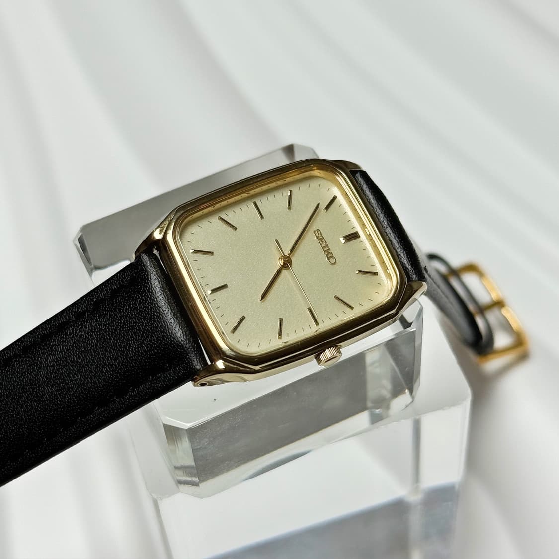 80's90's 세이코 빈티지 스퀘어 탱크 미니멀 워치 상품이미지7