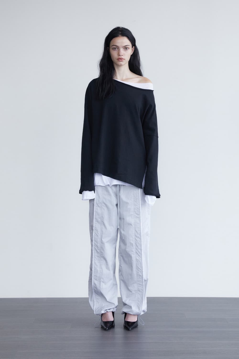 홀페이퍼 언발란스 레이어드탑 상품이미지1