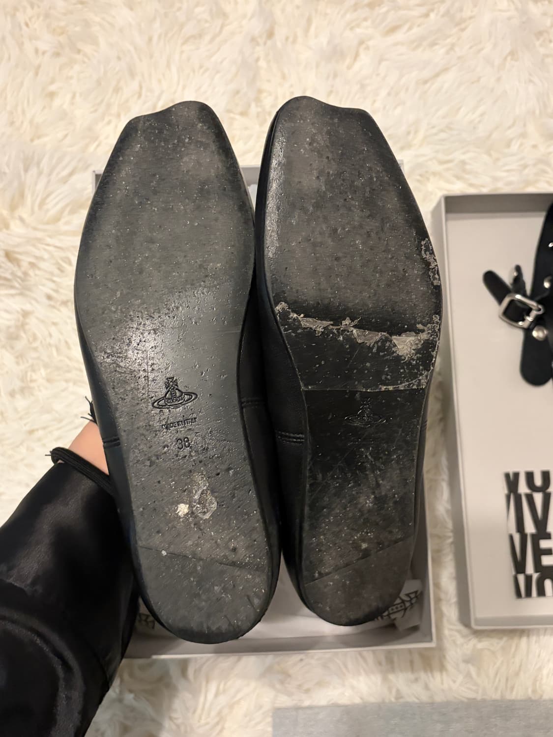 Vivienne westwood BARDOT 레더 발레리나 플랫 슈즈38 상품이미지8