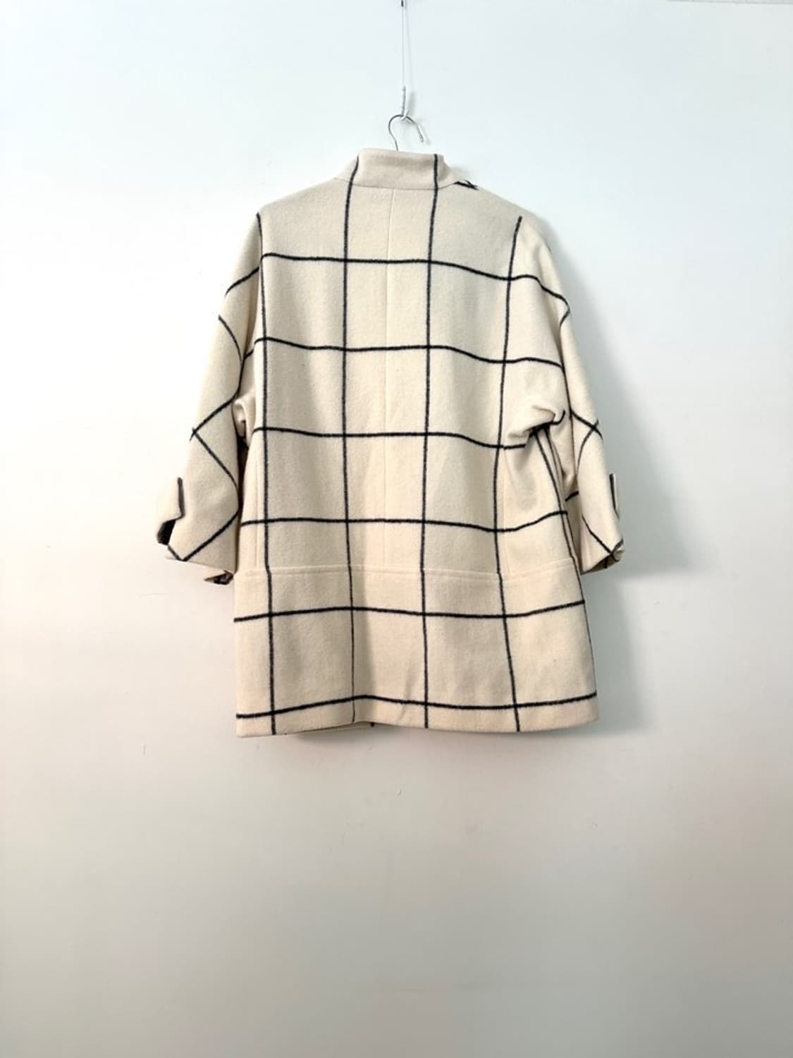 Milk grid half coat / ivory 상품이미지6