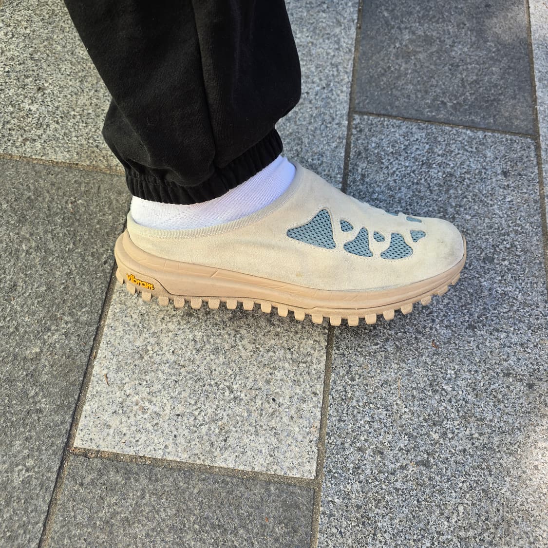 실착샷O[41,43]디에메 마지오레 스웨이드 뮬 스니커즈 캐피탈미스핏츠 상품이미지9