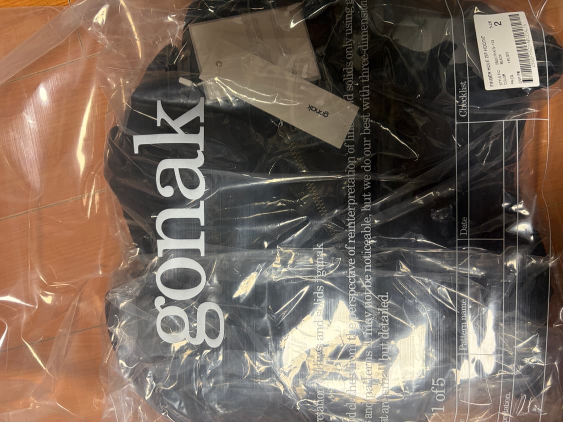 [2]고낙 핑거홀 집후디 새상품 상품이미지2